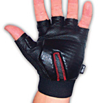 GLOVE CARPAL TUNNEL 1 2FINGER LEATHER PALM - Anti-Vibration Gloves